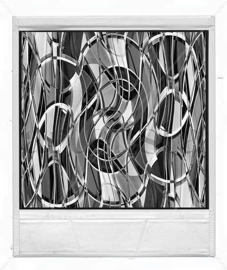 Giroscope Conceptual/Abstracto Blanco y Negro (Digital)