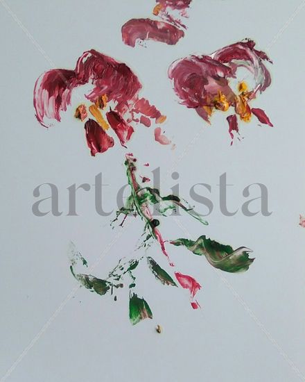 Campanillas Oil Others Floral Painting