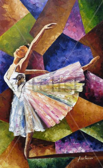 Bailarina de ballet Oil Canvas Figure Painting