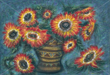 64A-jarron con flores