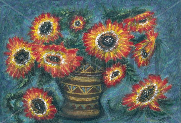 64A-jarron con flores