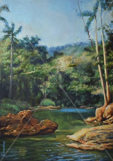 paisaje cubano nicho Oil Canvas Landscaping