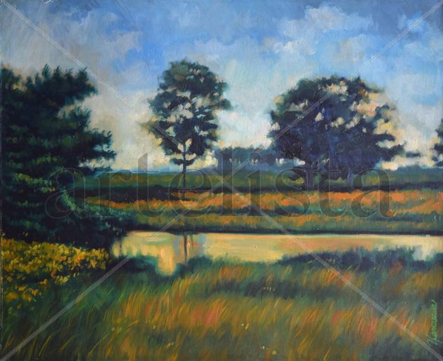 paisaje con lago