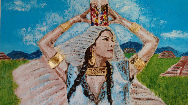 LILA DOWNS Óleo Lienzo Retrato