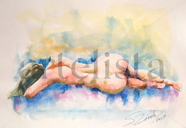 Desnudo 10 Watercolour Paper Nude Paintings