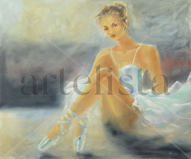 Como el aire Oil Canvas Figure Painting