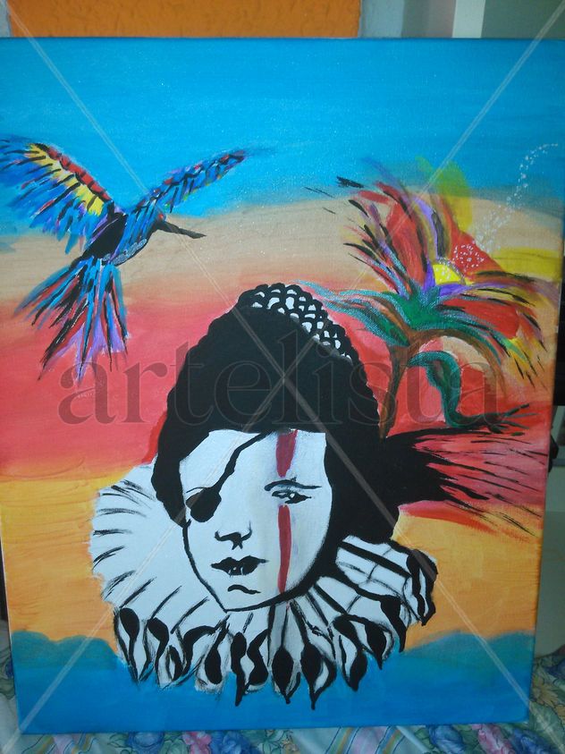 la mujer arlequin