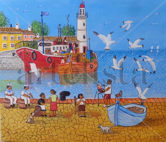 Día de descanso en puerto griego