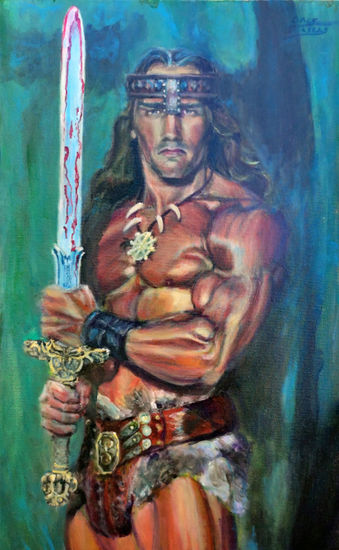 CONAN - El Secreto Del Acero -/- Riddle Of Steel Acrílico Lienzo Retrato