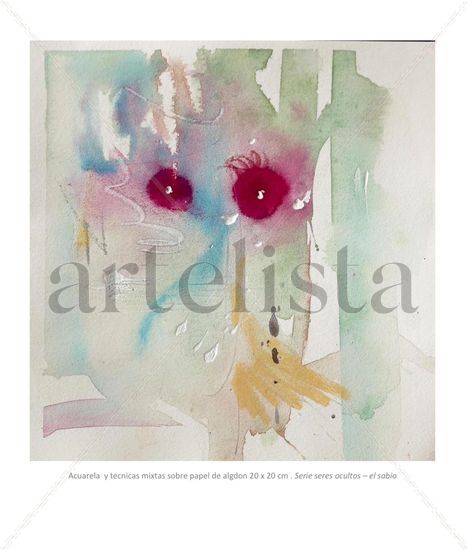 DIOSES OCULTOS Watercolour Paper Portrait