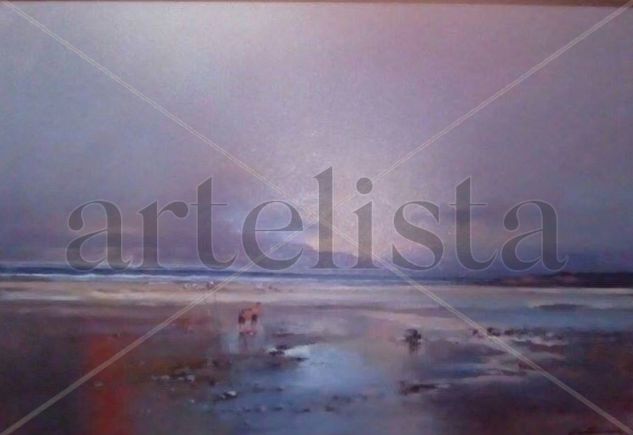 Armando Villalon- Marina Oil Canvas Marine Painting