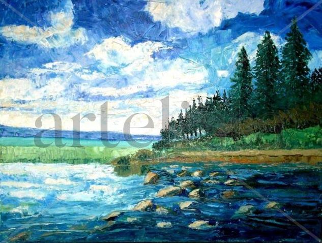 El rio Oil Canvas Landscaping