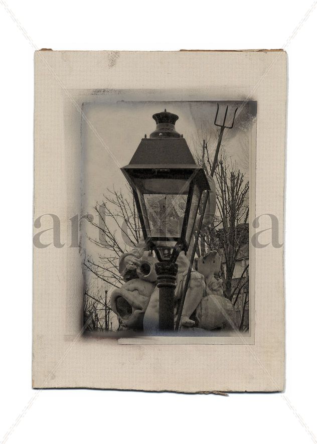Neptuno con escafandra-farola