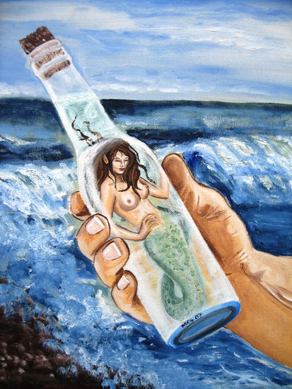 vida embotellada Oil Canvas Figure Painting