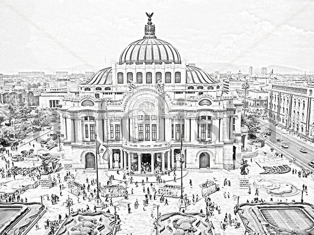 Bellas Artes Architecture and Interiorism Black and White (Digital)