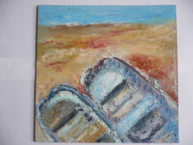 BARCAS Oil Panel Marine Painting