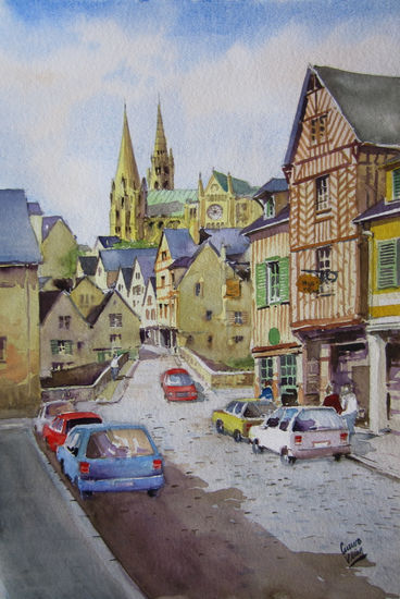 Chartres Watercolour Paper Landscaping