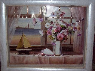 Ventanas al mar Tabla Floral