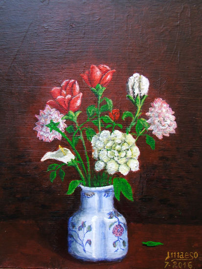 Ramos Oil Canvas Floral Painting