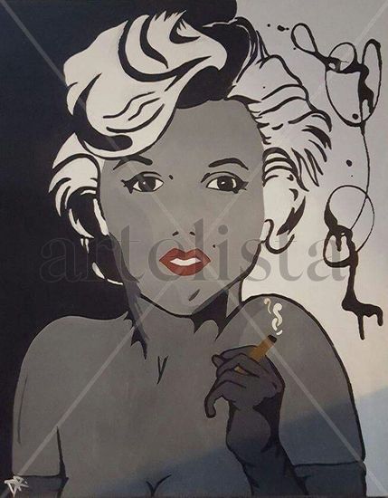 The Second Try- Marylin Monroe Acrylic Canvas Portrait