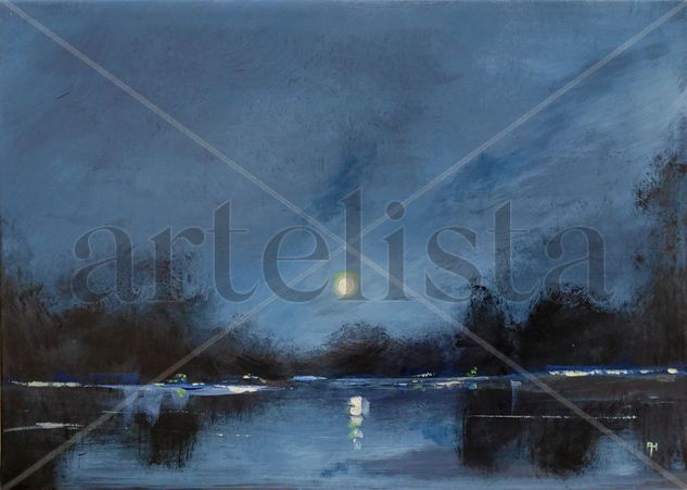 Nocturno de Primavera Acrylic Canvas Landscaping