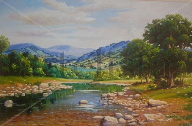 rio de san juan Oil Canvas Landscaping