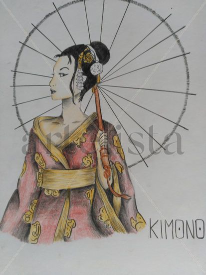 Kimono Técnica Mixta