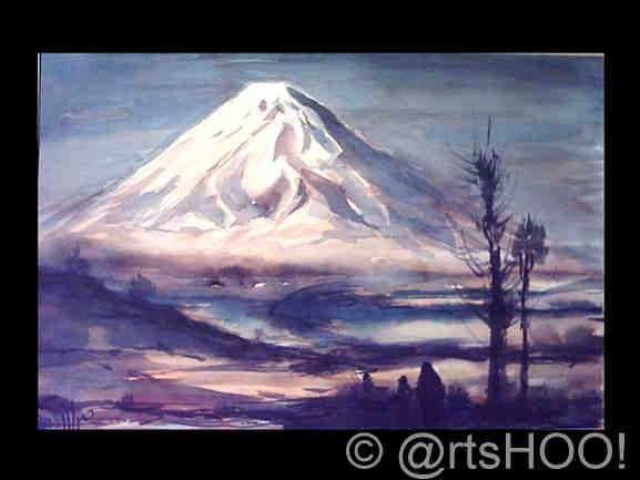 Montaña de Damavand Nevada 