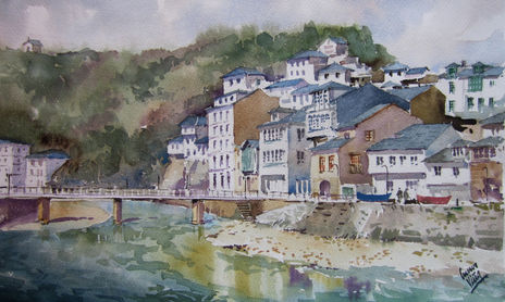 acuarelas-Asturias-España