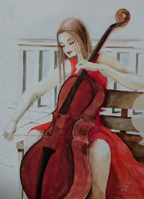 Cello in Red