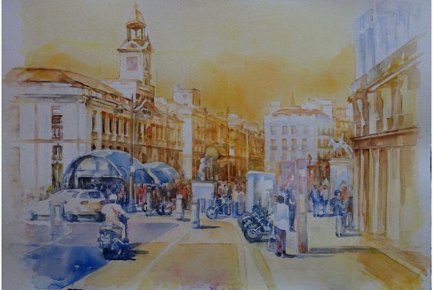 Puerta del Sol Watercolour Paper Landscaping