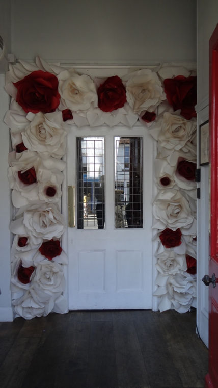 Flores puerta