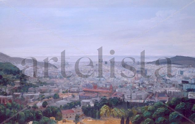 "Barcelona" Oil Canvas Landscaping