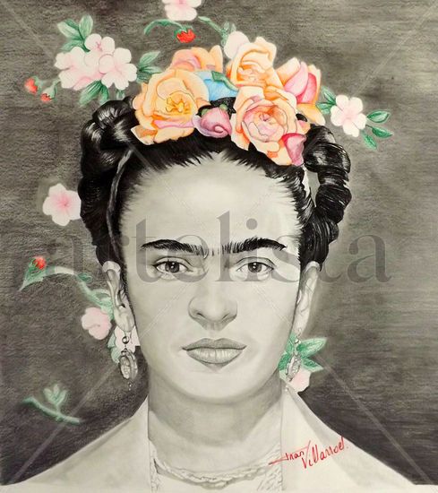 Frida Kahlo Carboncillo