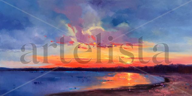 Sky in Dawn 258 Oil Canvas Landscaping