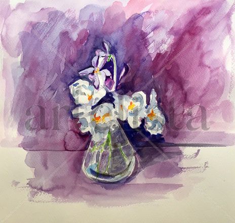 Violetas y narcisos