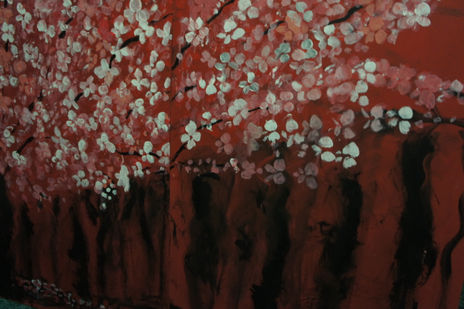 Bosque  rojo con...