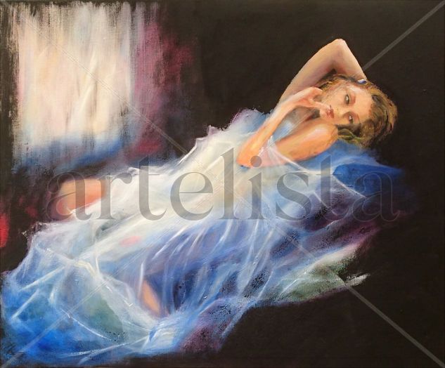 La Mujer Indolente, The Indolent Woman Oil Canvas Nude Paintings