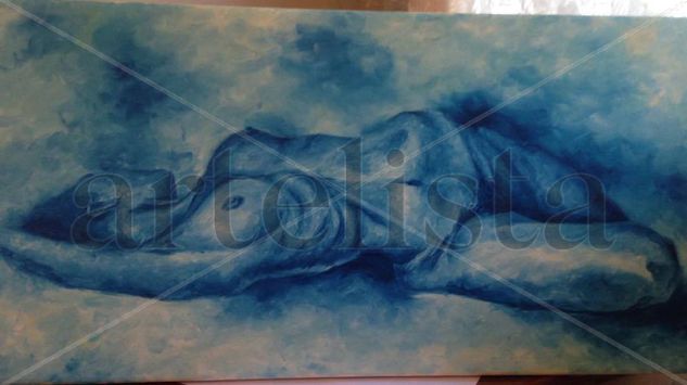 Azul II Oil Canvas Nude Paintings