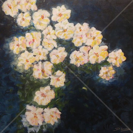 Pura Vida 1 Acrylic Canvas Floral Painting