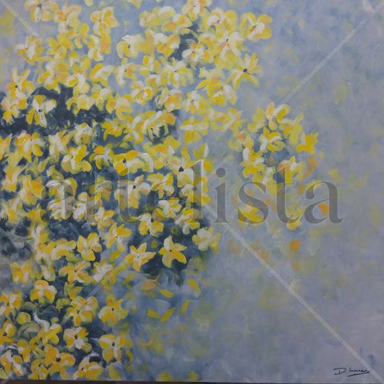 Cálida Alegría 2 Acrylic Canvas Floral Painting