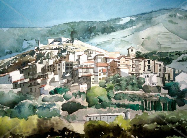 Vista de Nalda, La Rioja Watercolour Paper Landscaping