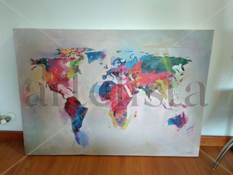 Mapamundi multicolor