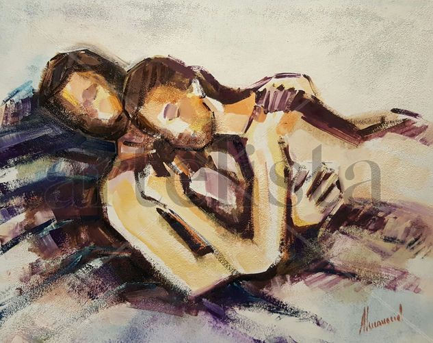 Sueño de pareja Oil Others Figure Painting