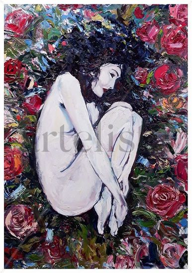 Primavera Oil Canvas Figure Painting