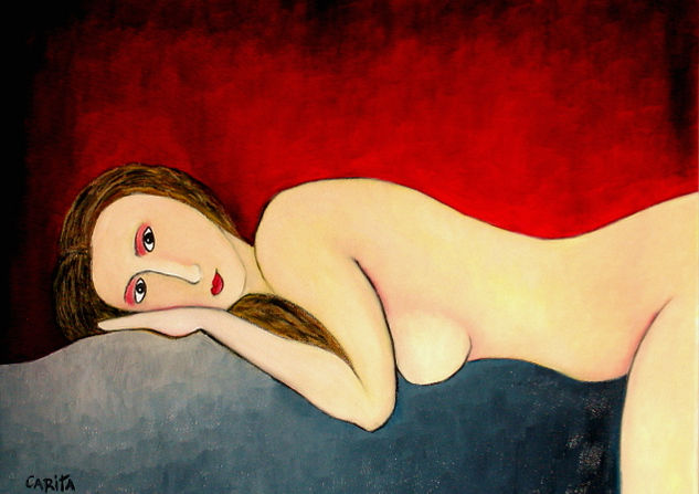 Giulia fell in love Oil Canvas Nude Paintings