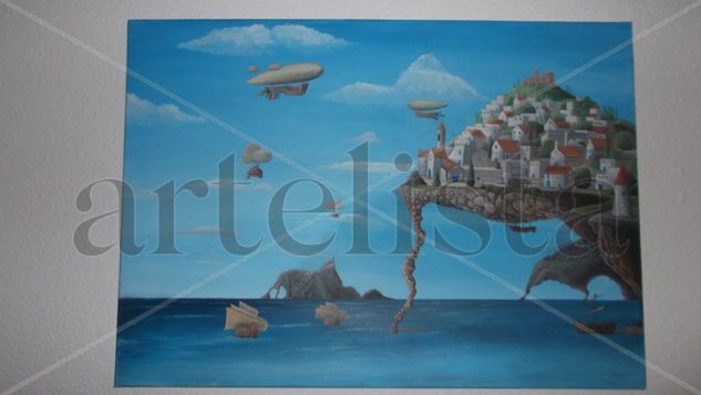 Puertos flotantes Acrylic Canvas Others