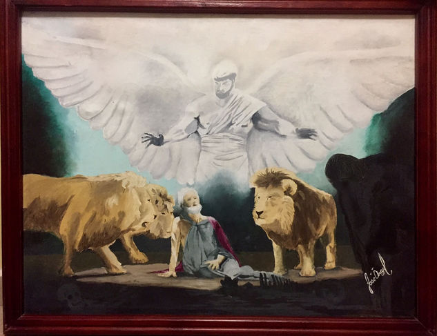 Daniel y Leones Oil Canvas Others