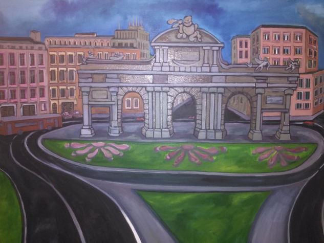 Puerta de Alcalá Oil Canvas Landscaping