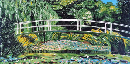 Puente sobre verde